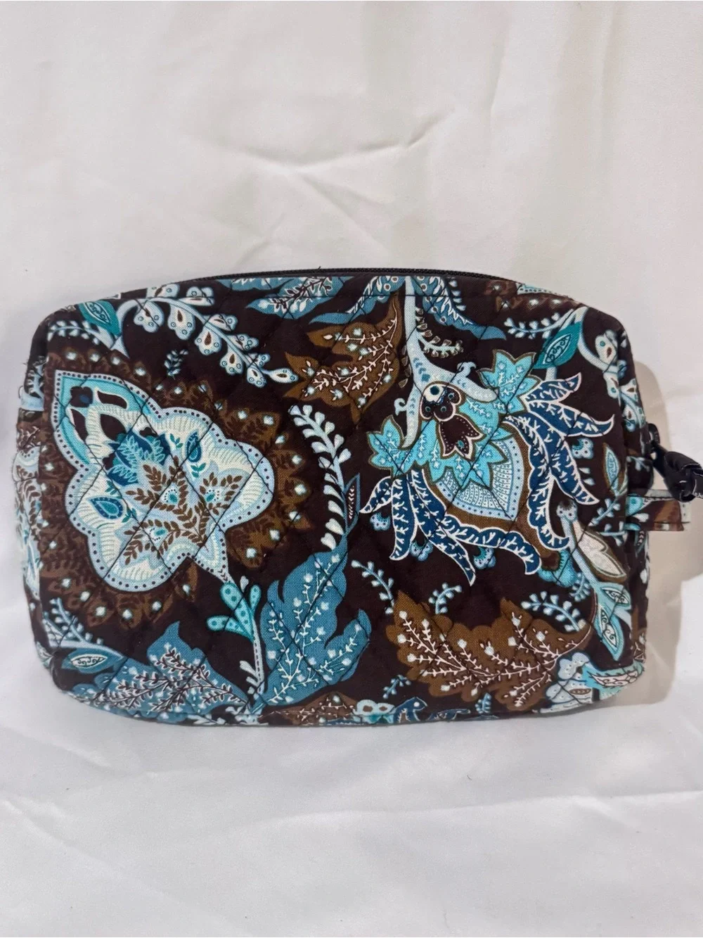 Vintage Vera Bradley Java Blue 4 Bag Travel & Makeup Bag Set Y2K Quilted NWOT